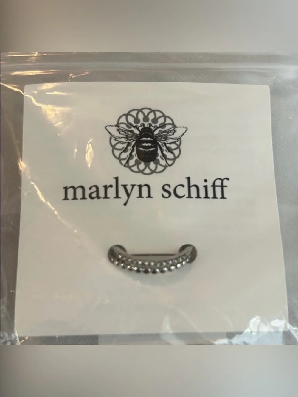 Marlyn Schiff Arielle Adjustable Ring in silver